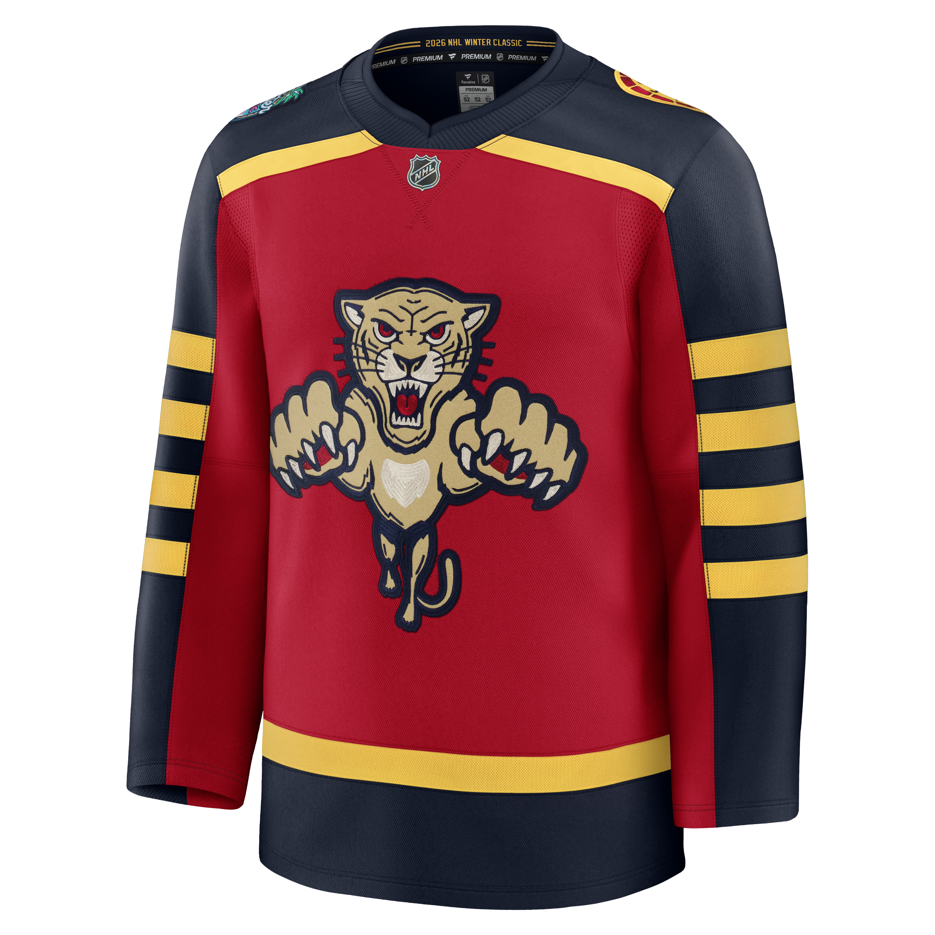 Men's Florida Panthers Fanatics Red 2026 NHL Winter Classic Premium Jersey