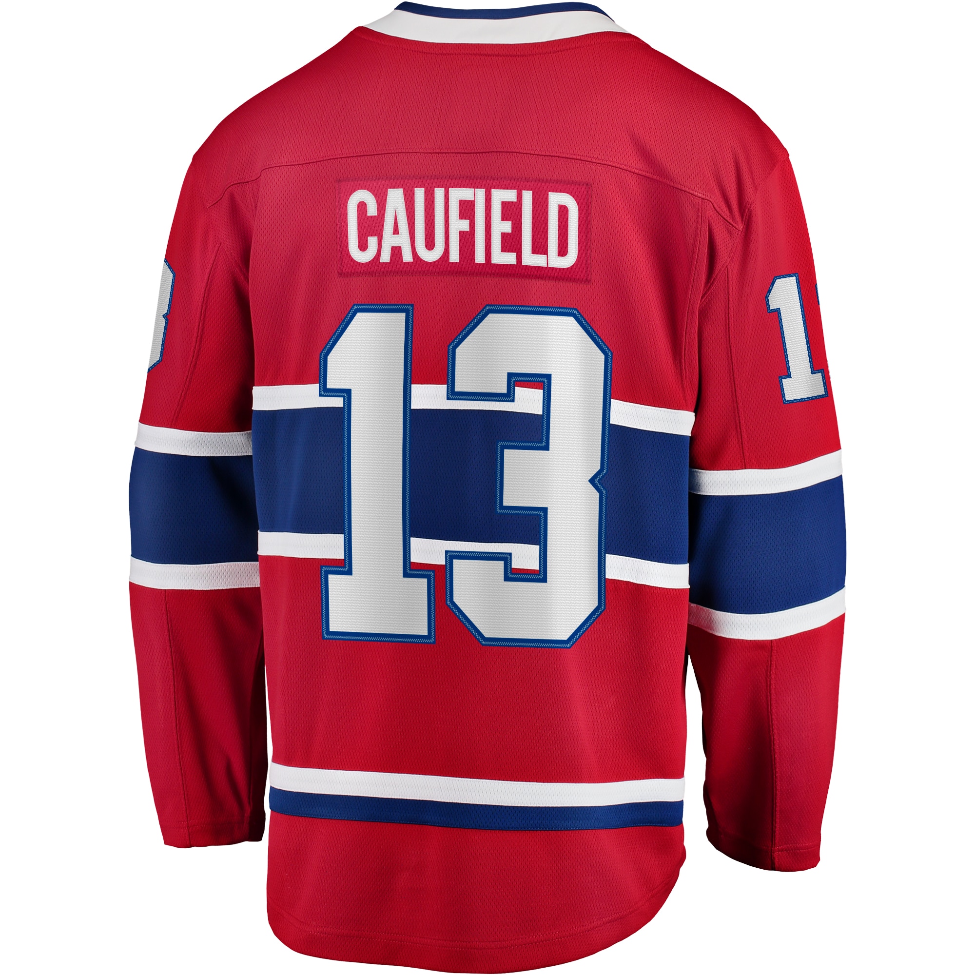 Men's Montreal Canadiens Cole Caufield Fanatics Red Home Premier Breakaway Player Jersey