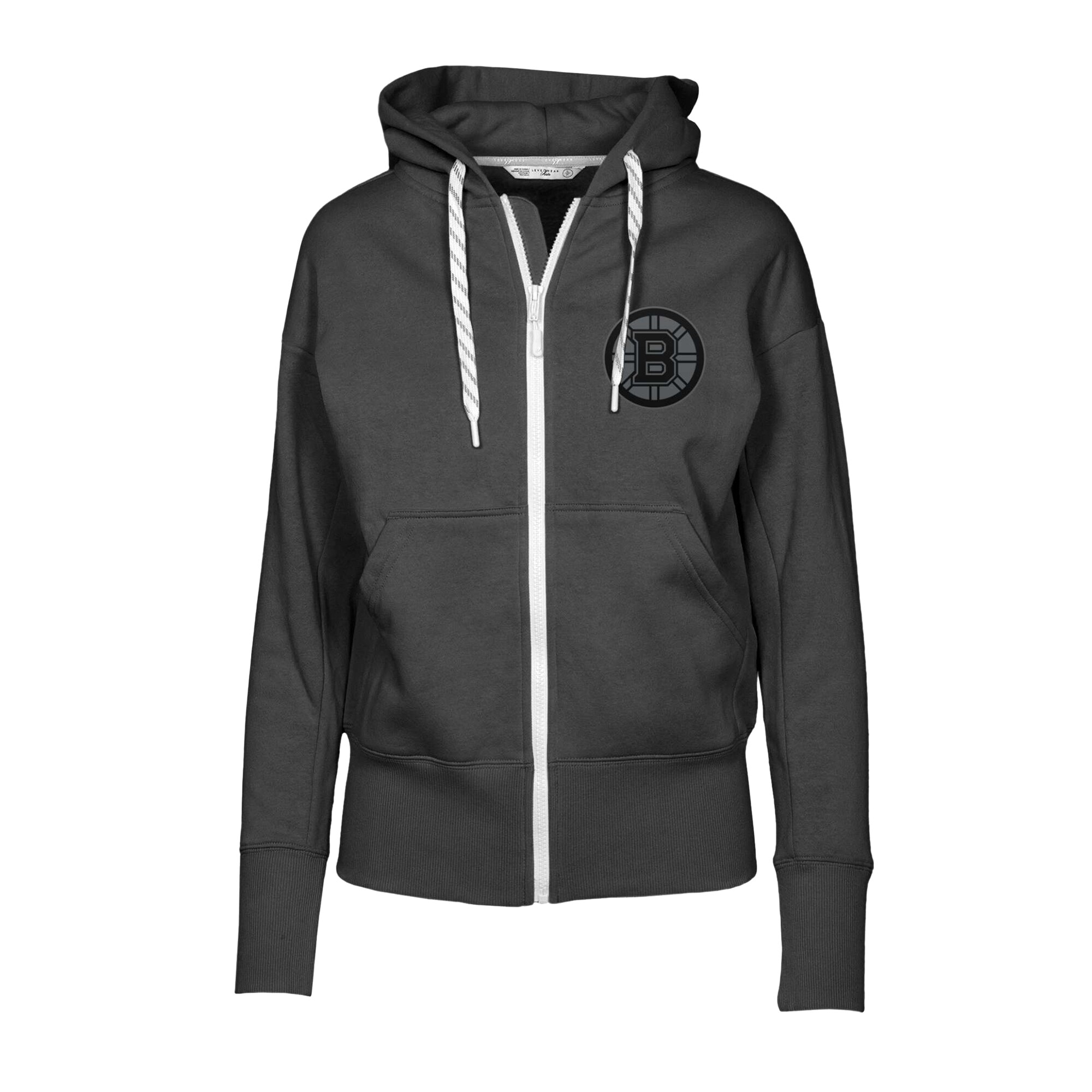 Women's Boston Bruins  Levelwear Black Gardinia Nightfall Full-Zip Hoodie Jacket