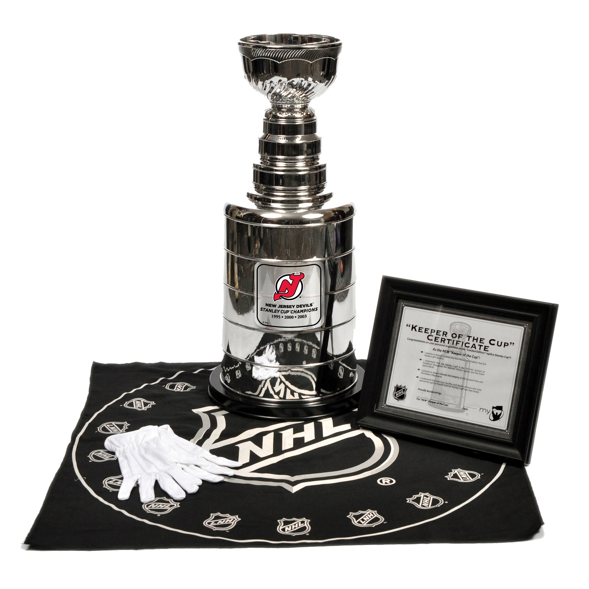 New Jersey Devils 3-Time Stanley Cup Champions 25'' Replica Team Trophy