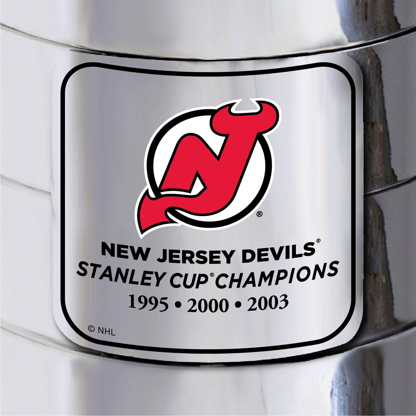 New Jersey Devils 3-Time Stanley Cup Champions 25'' Replica Team Trophy