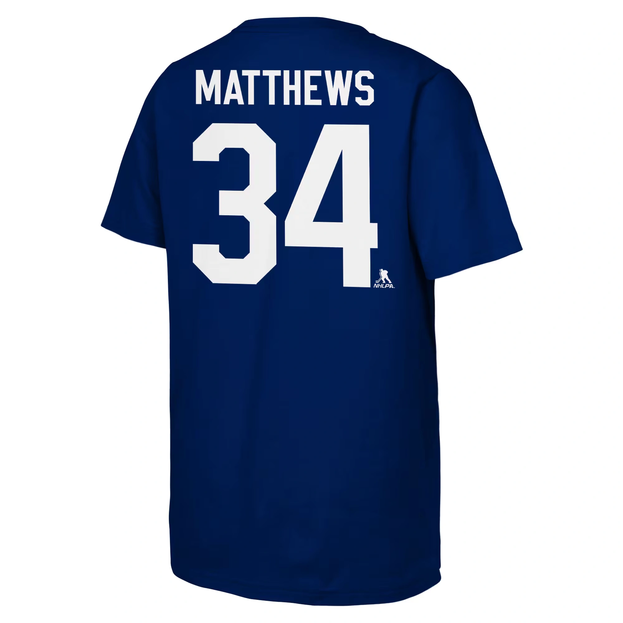Youth Toronto Maple Leafs Auston Matthews Outerstuff Blue Player Name & Number T-Shirt