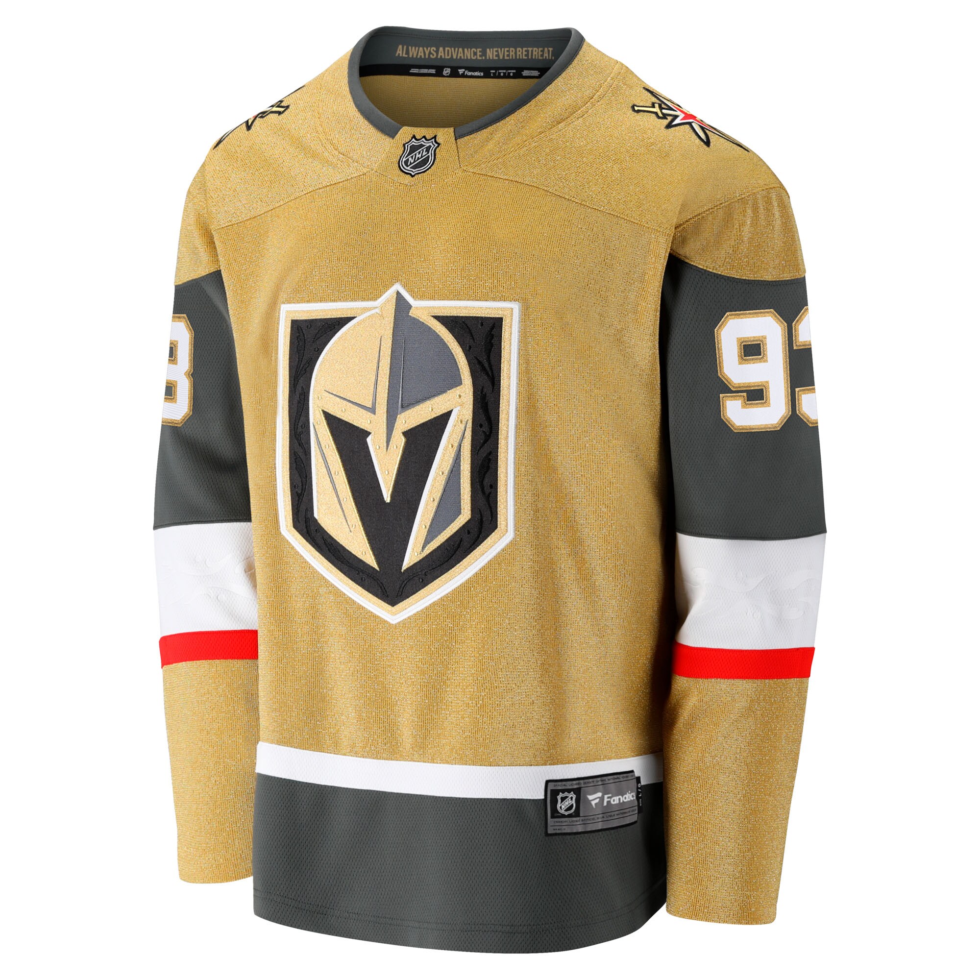 Men's Vegas Golden Knights Mitch Marner Fanatics Gold Home Breakaway Jersey