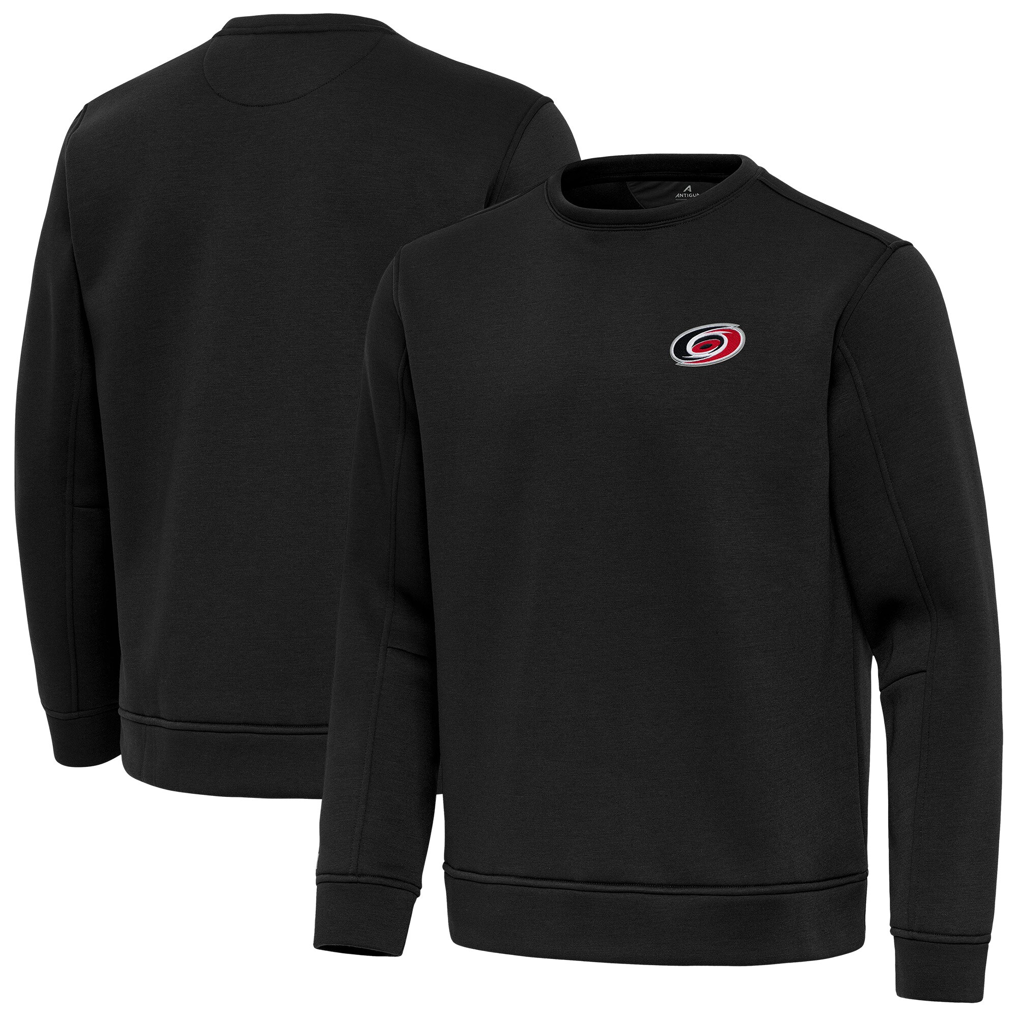 Men's Carolina Hurricanes Antigua Black Relevant Lightweight Pullover Sweatshirt