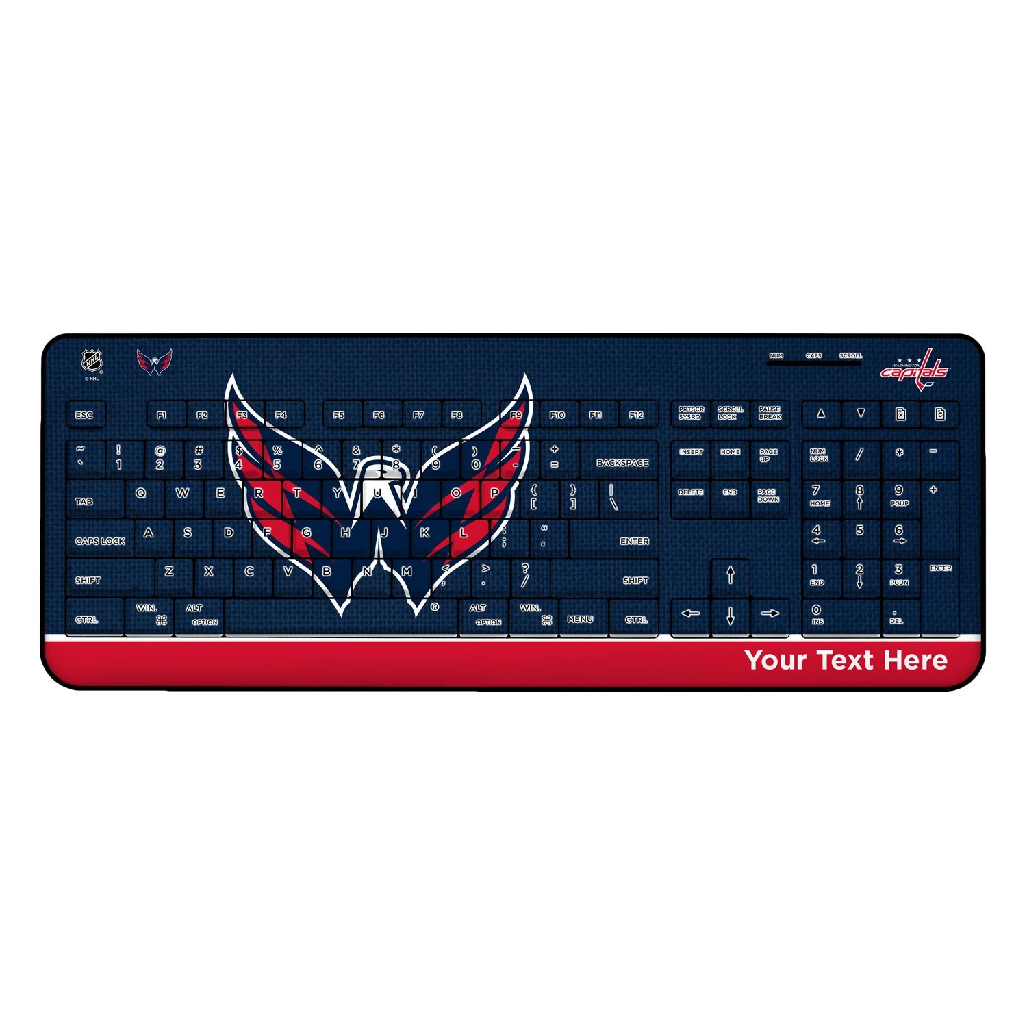 Washington Capitals Personalized Wireless Keyboard