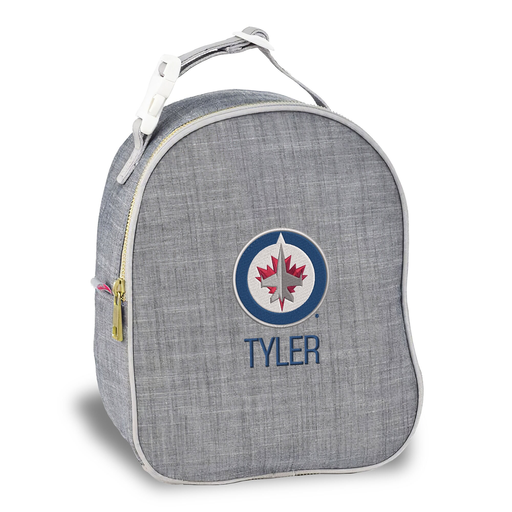 Winnipeg Jets Gray Personalized Insulated Bag