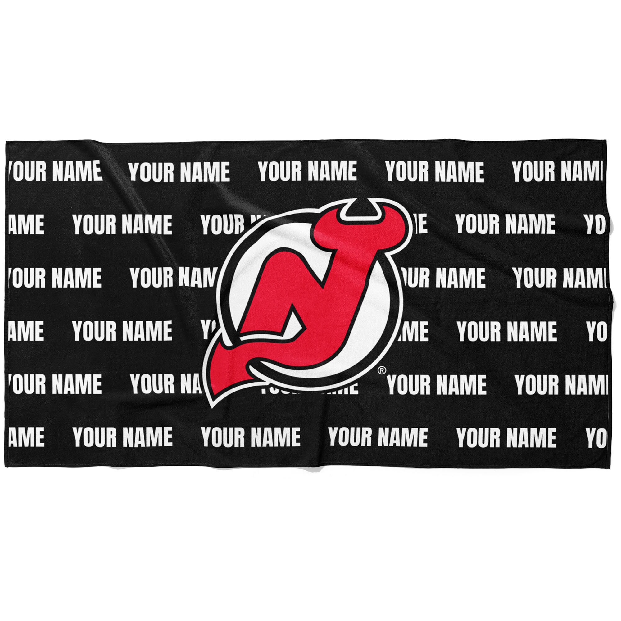New Jersey Devils Chad & Jake 30" x 60" Personalized Horizontal Towel