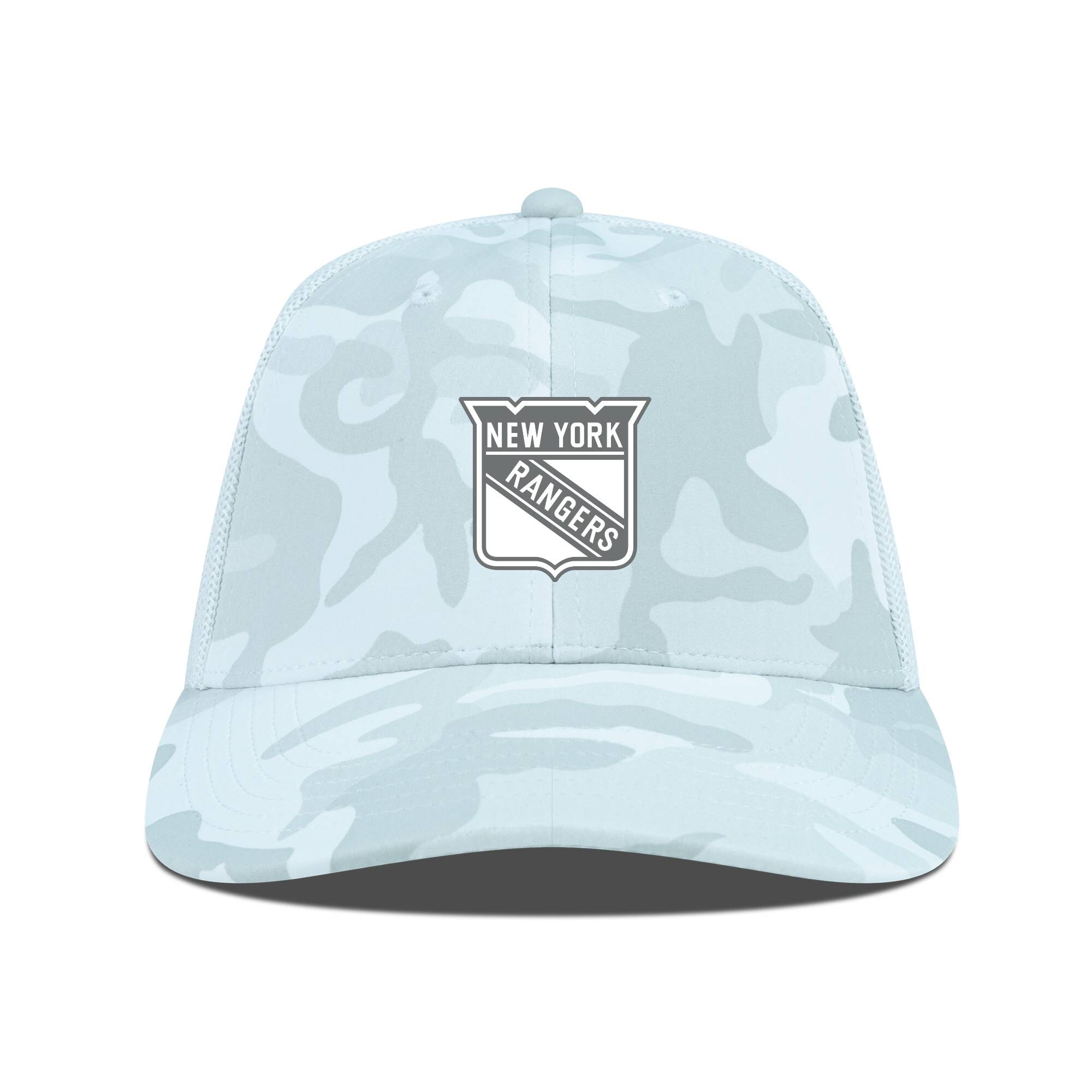 Men's New York Rangers Levelwear Camo Clash Slate & Snow Meshback Flex Hat