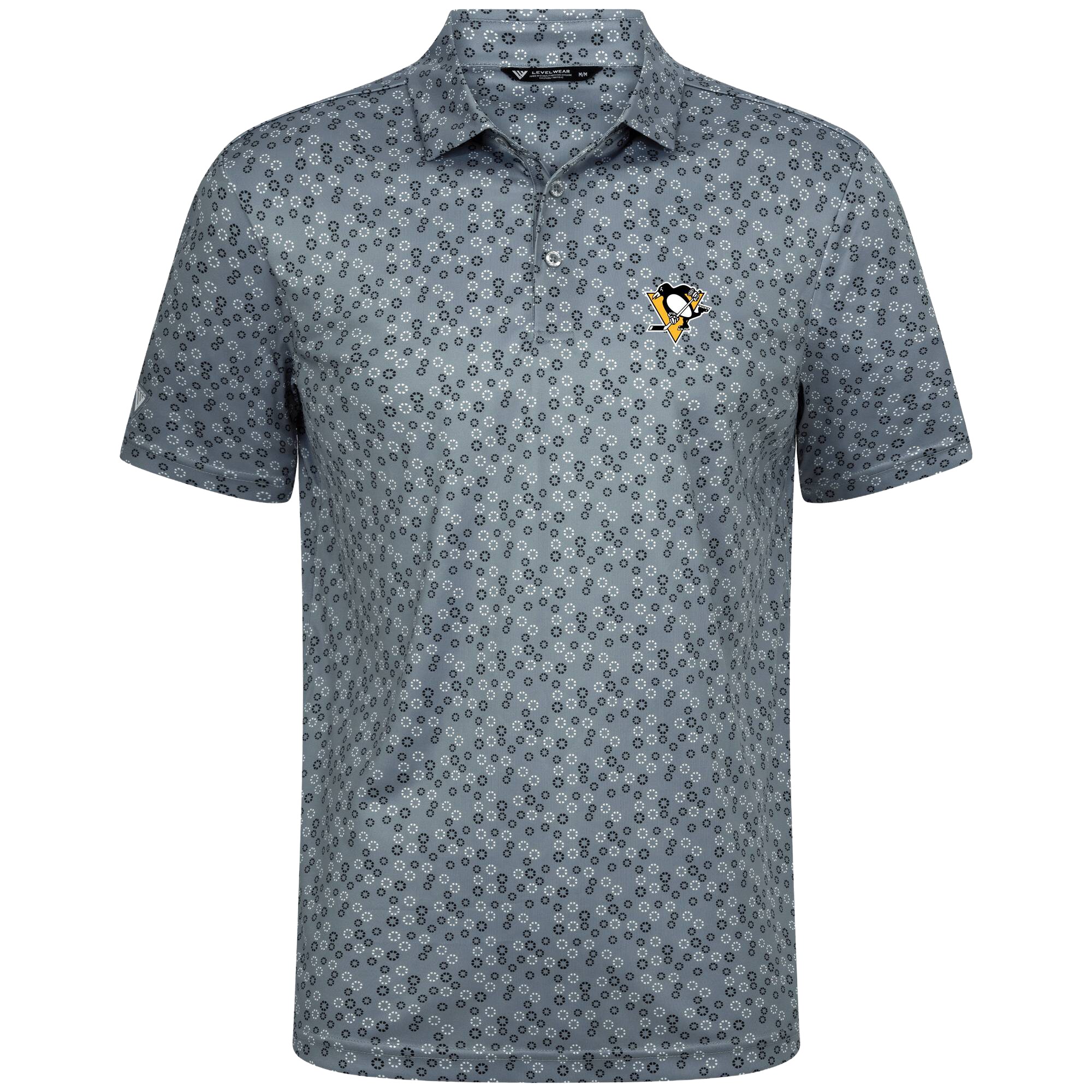 Men's Pittsburgh Penguins Levelwear Gray Frost Polo