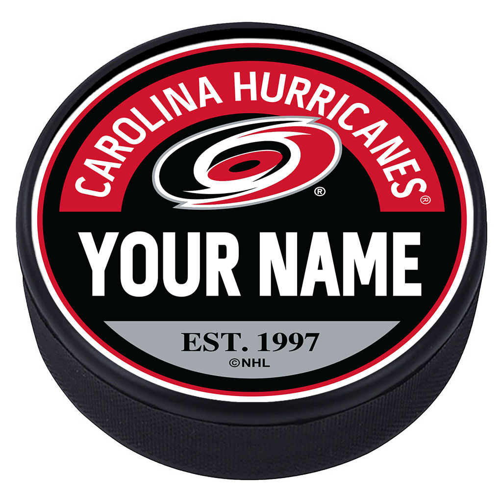 Carolina Hurricanes Personalized Puck