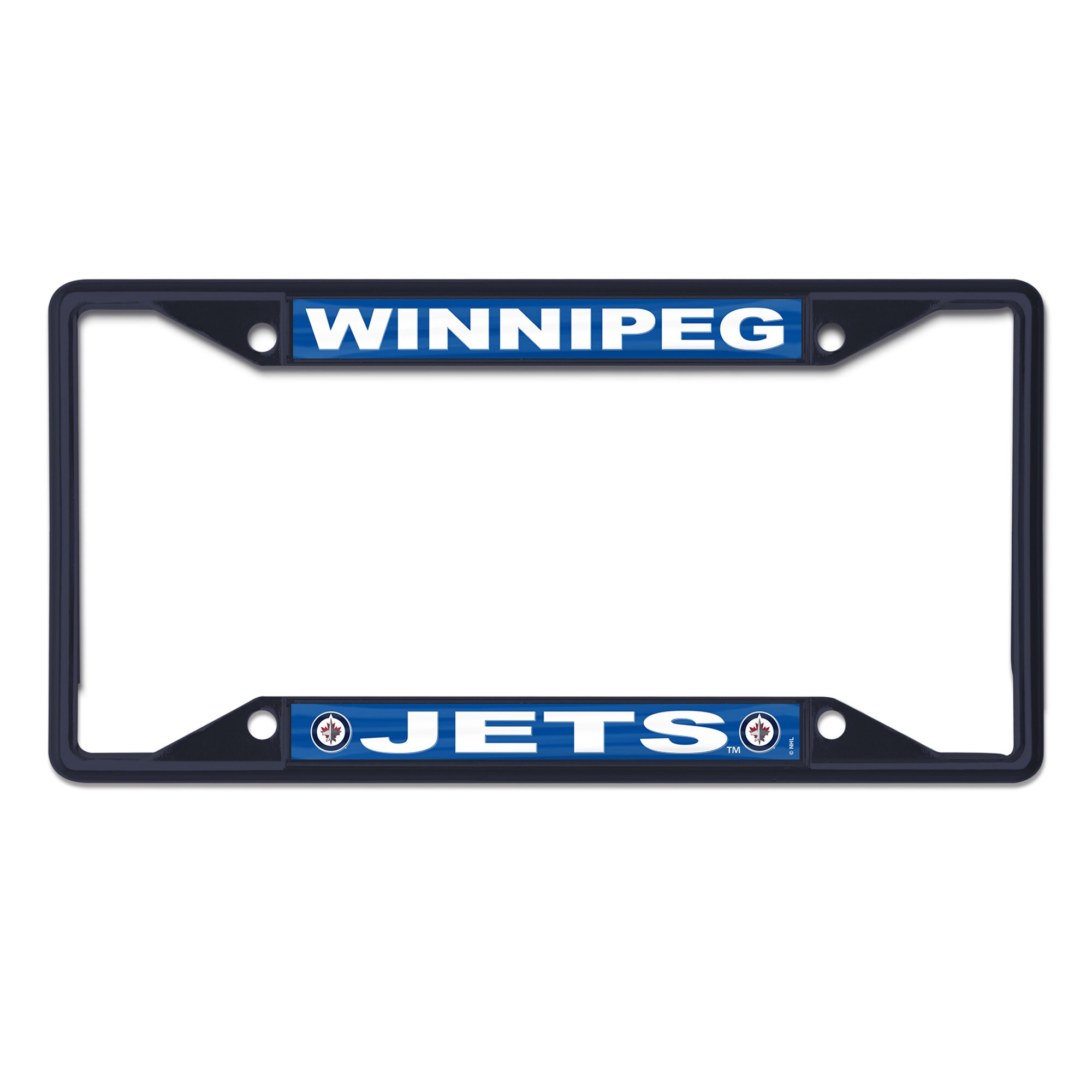 Winnipeg Jets WinCraft Chrome Color License Plate Frame